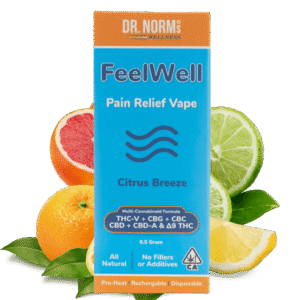 dr norm's feelwell pain relief vape pen citrus breeze